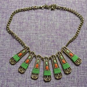 Gold Metal Collar Necklace